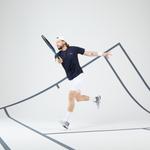 Мужская теннисная футболка с короткими рукавами TTS Dry RN - темно-синий/белый Artengo - фото 5