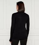 Водолазка женская Guess Jeans из вискозы со стразами, черный - фото 3