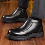 Черные мужские полусапожки Cachiotti с черной утепленной шерстяной подкладкой - фото 10