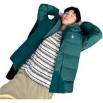 Пуховик унисекс темно-зеленый Mlb - фото 4