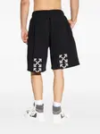 Шорты с логотипом и кулиской Off-White, черный - фото 4