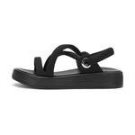 Hotwind Сандалии женские с одним ремешком, черные - фото