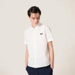 Рубашка из слэбового поплина MIU MIU, белый - фото 2