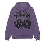 Худи Stussy Dice Hoodie Pigment Dyed, Grape - фото 2