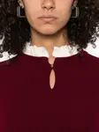 Свитер с оборками SANDRO, красный - фото 5