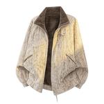 Пуховик Unisex Stand Collar Thickened VanCamel, distant mountain серый - фото 5