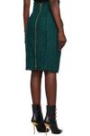 Юбка миди с зеленой бахромой Balmain - фото 3