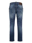 DSQUARED2 узкие джинсы с эффектом потертости, синий - фото 2