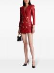 Стеганое платье мини Balmain, красный - фото 2