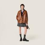 Куртка из кожи наппа Miu Miu, мультиколор - фото 2