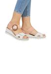 Босоножки на платформе Rieker, weiss - фото