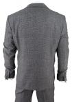 Костюм-тройка Классический свадебный костюм в клетку принца Уэльского TruClothing, серый - фото 6