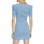 Мини-платье BB jacquard BALMAIN, синий - фото 5