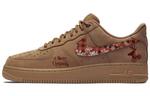 Кастомизированные кроссовки Nike Air Force 1 Skateboarding Unisex, темно-коричневый - фото