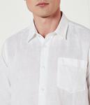 Льняная рубашка caroubis Regular fit Vilebrequin, белый - фото 4