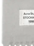 Шарф с бахромой Acne Studios, серый - фото 3