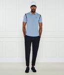 Футболка поло мужская Boss Green с контрастными лентами, синий - фото 2