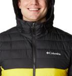 Куртка Columbia Powder Lite с капюшоном, Laser Lemon/Black - фото 4