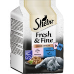 Мультипак Fresh & Fine в соусе с лососем и тунцом Sheba, 300 g - фото