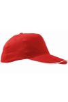 Бейсболка Sunny с 5 панелями SOL'S, красный - фото