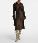 Юбка миди Nania twill Khaite, Bark - фото 2