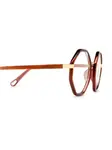 Очки в геометричной оправе Chloé Eyewear, красный - фото 3