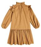 Плиссированное платье из смесового хлопка с цветочным принтом Paade Mode, разноцветный - фото 3