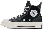 Черные кроссовки Chuck 70 De Luxe Squared High Top Converse, Black/Black/Egret - фото 3
