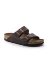 Кожаные шлепанцы Arizona Birkenstock, коричневый - фото 3