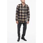 Рубашка из фланели с принтом в виде букв Dsquared2, Brown - фото 4