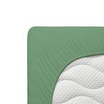 Простыня Schlafgut зеленый, 120-130/200-220 см - фото 4