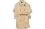 Детский тренч Burberry, цвет Off-white - фото