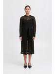 Платье IXLACEY свободного кроя черного цвета ICHI - фото 12