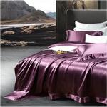 Generic Комплект постельного белья шелковый с хлопковым одеялом - фото 3