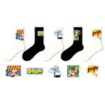 Унисекс носки до середины икры JKN, 5 пар (Коллекция чистый белый) - фото 2