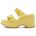 Тапочки-слайды женские NINE WEST, Yellow - фото