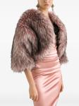 Dolce & Gabbana шуба из искусственного меха, розовый - фото 4