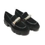 Мокасины с добавлением кожи Pollini, черный - фото 2