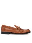 Мокасины Soft Leather Horsebit Loafer FW0FW08414 Tommy Hilfiger, оранжевый - фото