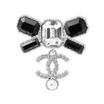 CHANEL Металлические серьги женские черные - фото 3