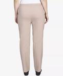 Узкие брюки Classics Allure без застежки Alfred Dunner, бежевый - фото 2