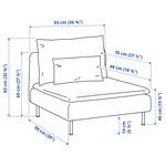 1-местная секция SÖDERHAMN IKEA, цвет hillared beige - фото 5