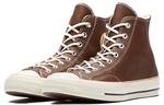 Кроссовки Converse Chuck Taylor 70 Hi Leather Chocolate/Light Fawn/Egret - фото 3