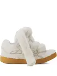 Кроссовки Curb из овчины Lanvin, белый - фото