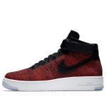 Кроссовки air force 1 mid ultra flyknit Nike, красный - фото