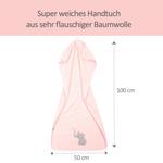 Полотенце слон, розовый - фото 2