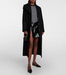 Пальто из смесовой шерсти Patou, черный - фото 2