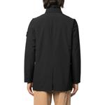 Куртка мужская Stone Island с воротником стойкой, черный - фото 3