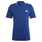 Поло adidas Essentials 3 Stripes Piqué, синий - фото 3