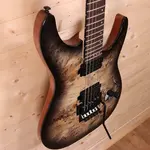 Электрогитара Schecter C-6 Pro FR - накладка грифa из венге, цвет Charcoal Burst - фото 3